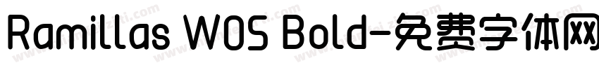 Ramillas W05 Bold字体转换